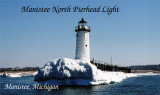 Manistee North Pierhead Light winter