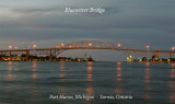 Bluewater Bridge dusk