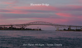 Blue Water Bridge Sunset