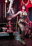 Tifa Tittlywinks levitates Benefit Betties Circus