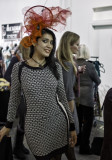 Kiki Maroon models at Winter Arts show