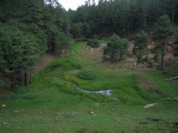 Taken from the top of the earthen damn downstream of the lake