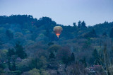 Ballon descending over Haslemere