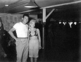 Kwaj 1945 Chili Williams the Polka Dot Girl visits VMB613