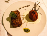 Confronto di parmigiana di melanzane