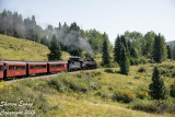 The climb continues as the 488 works hard to get the train up to Cumbres