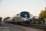 Mr. Cottrell slows Amtrak 174 for its Ashland stop with P42 180
