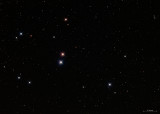 Hyades open star cluster