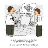 Newspaper - Jokes about programmers, web development, and web browsers