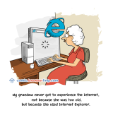 Grandma - Jokes about programmers, web development, and web browsers