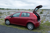 Our Fiat Punto rental car - and this was an upgrade in size!