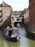 Barge in Lincoln on the River Witham.