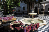 The courtyard of the Bardo set up to film an Algerian Ramadan sitcom