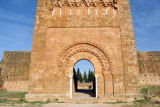 The arch leads into the mosque which measures 60m x 55m