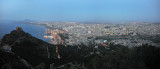 Panoramic view of Oran at dusk from Jebel Murdjadjo