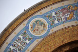 Mosaic detail, Cathdrale du Sacr-Coeur - the Angel of St. Matthew