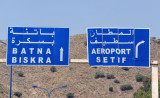 N3 junction for Batna Airport and the N75 to Sétif
