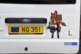 Luxembourg license plate of castle enthusiast