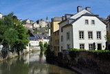 Alzette River from the Rue Mnster Bridge, Luxembourg-Grund