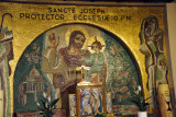 Mosaic - Sancte Joseph Protector Ecclesiae, Cathdrale de Notre-Dame, Luxembourg