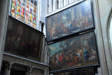 Large scale paintings in the right transept, Sint-Salvatorskathedraal 