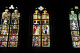 Stained glass windows - Basilica of the Holy Blood, Bruges