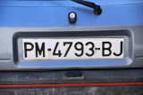 Old Spanish license plate, Palma de Mallorca