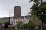 Boosenburg (Oberburg), 12th C. Tower with 1870s villa, Rdesheim