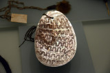Pearl shell ornament  engraved with tracks, Sunday Island