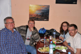 Dinner with Will, Karen and Trygve at the Kulen Art Caf, Hargeisa