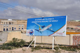 Advertisement for Ethiopian Airlines and Safeway Travel, Hargeisa