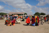 Somali women, while fully covered, wear much more colorful garments than their Arabian neighbors