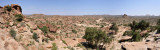 Panoramic view of Laas Geel and the wadis