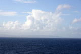 Cuba in the distance