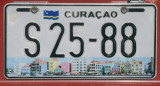 Current Curaao license plate with the Handselskade