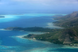 East coast of Bora Bora where my hotel was located