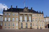 The 4 identical palaces of Amalienborg were built 1750-1760