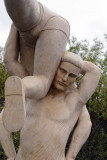 Sculpture Icelandic Glma Wrestling, Geysir