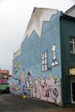 Graffiti wall mural, Reykjavk