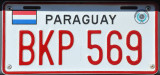 Paraguay License Plate