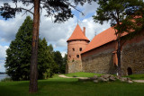 West wall and northwest tower, Trakai Island Castle