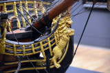 Model detail of the Dutch warship William Rex, 1698