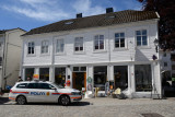 Local police - Politi - in the center of Grimstad