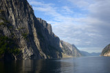 East end of Lysefjord at Lysebotn from the ferry