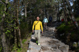 Dennis on the hike to Preikestolen