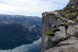 Clifftop trail to Preikestolen, Lysefjord