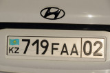 Kazakhstan license plate
