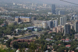 Silk Way City Mall, the low greenish building, Almaty