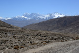 Descending to Khargush as Afghanistan comes into view with Kohe Belandtarin (6286m/20,623 ft) on the far right