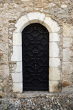 Old door in medieval Prouges